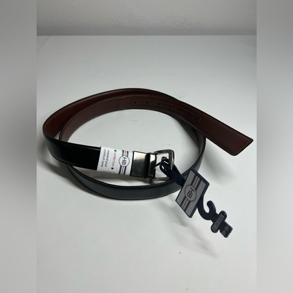 HB Men’s Belt Reversible Size 46-48 Black Brown NWT